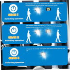 Waterproof Solar Motion Sensor Fence Lights with 3 Lighting Modes