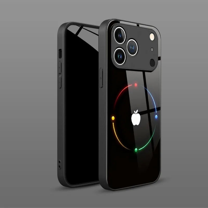 Colorful Tempered Glass iPhone Case | Stylish Protective Cover