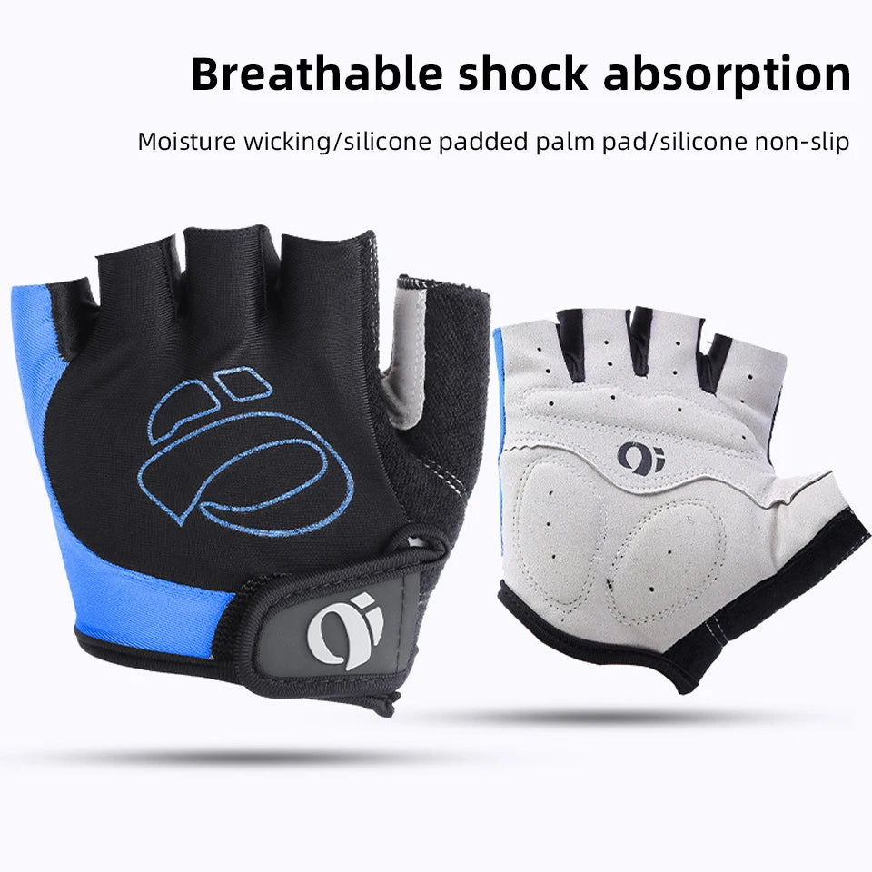 Half Finger Cycling Gloves Anti Slip Breathable MTB Gym Bike