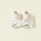 Baby Girl Bow Ankle Socks Soft Cotton Anti-Slip Toddler Socks