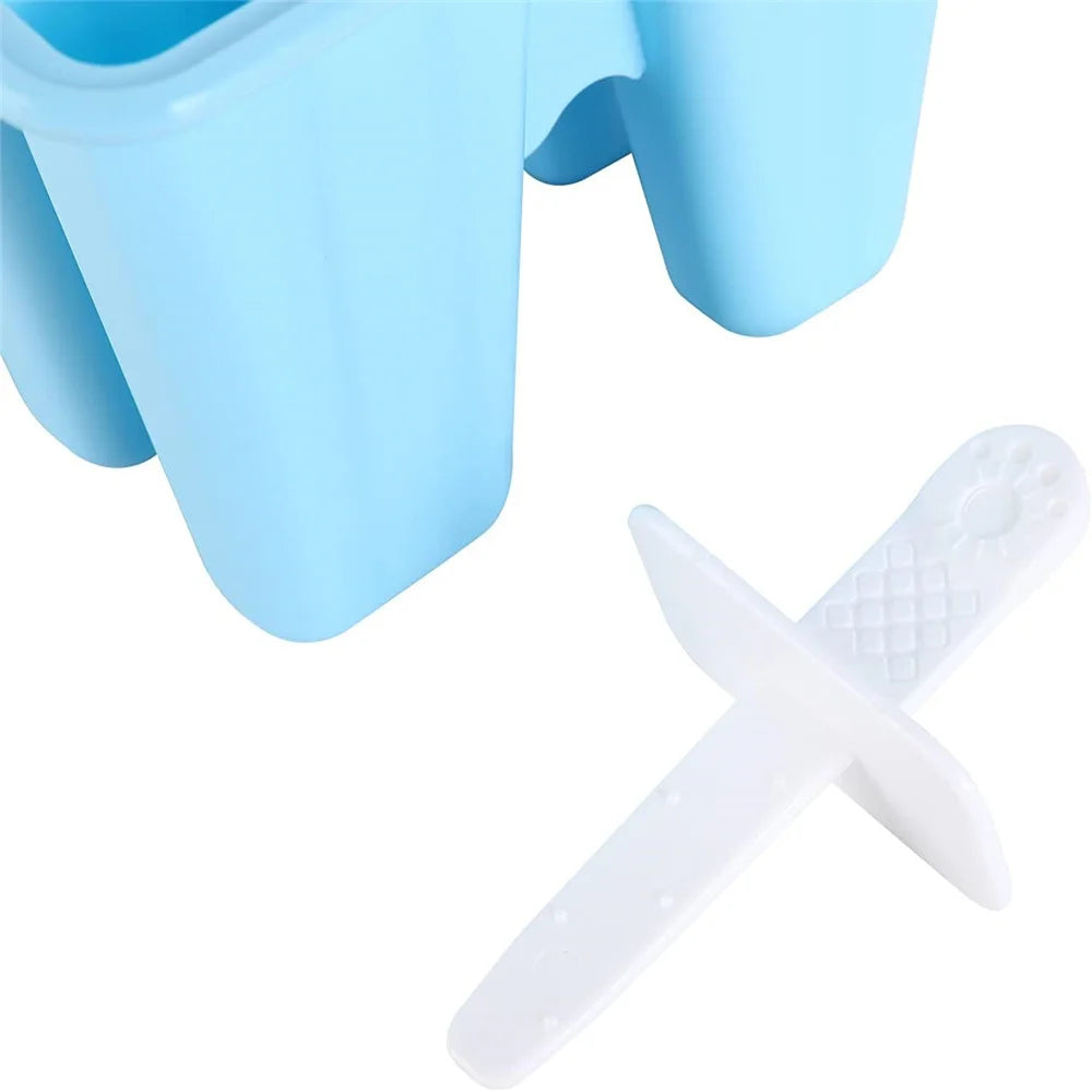 6Pcs Silicone Popsicle Molds – BPA Free Reusable Ice Pop Maker Set
