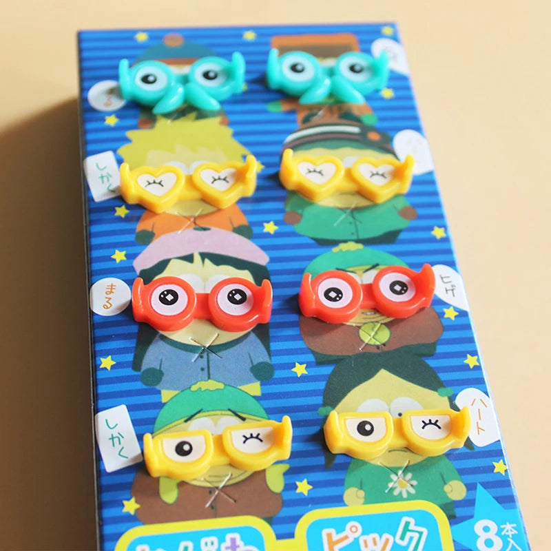 8PCS Cartoon Fruit Fork Picks Kids Bento Snack & Party Accessories