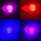 LED Night Light Mini Portable Colorful USB Plug Round Book Lamp