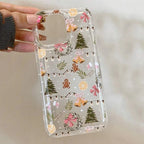 Christmas Clear Case for iPhone 16 15 14 13 12 11 Pro Max