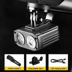 2024 USB Rechargeable Bike Headlight for Night Cycling