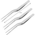 Kitchen Tweezers Stainless Steel – BBQ Food Clip & Cooking Tongs (1/3Pcs)