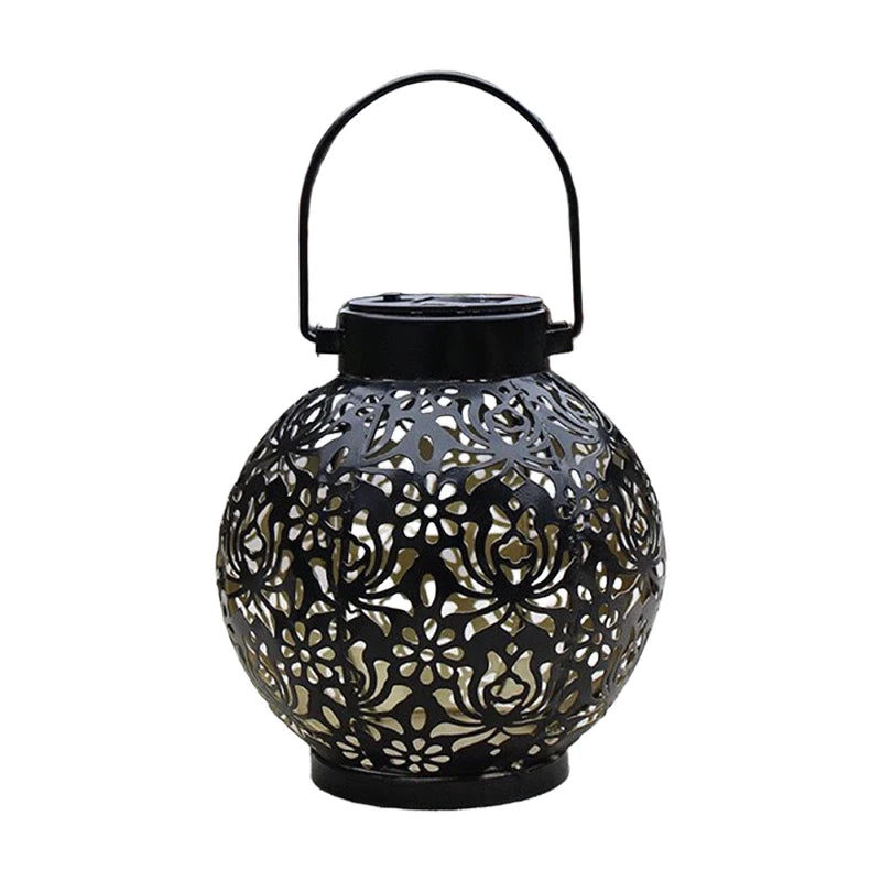 Solar LED Floral Wall Sconce Waterproof Outdoor Projection Garden Light