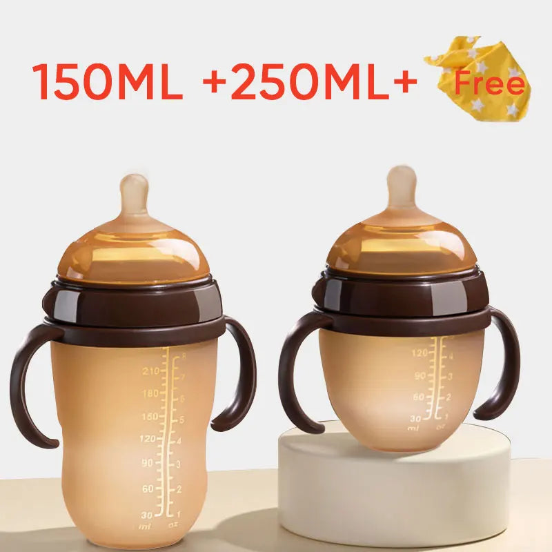 Silicone Baby Feeding Bottle Anti-Choking Nipple Cup Main image