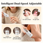 2-in-1 Electric Nail Foot File Callus Remover Replaceable Heads Tool