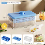 Press-to-Release Ice Cube Tray Large Capacity Food Grade Freezer Mold
