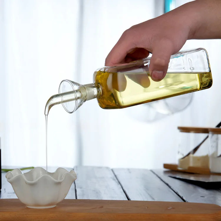 High Borosilicate Glass Oil Pot Leakproof Oil & Vinegar Dispenser Bottle Secondary image