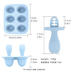 Baby Teething Popsicle Mold 4/6 Cavity – DIY Milk Ice Cream Stick Tray