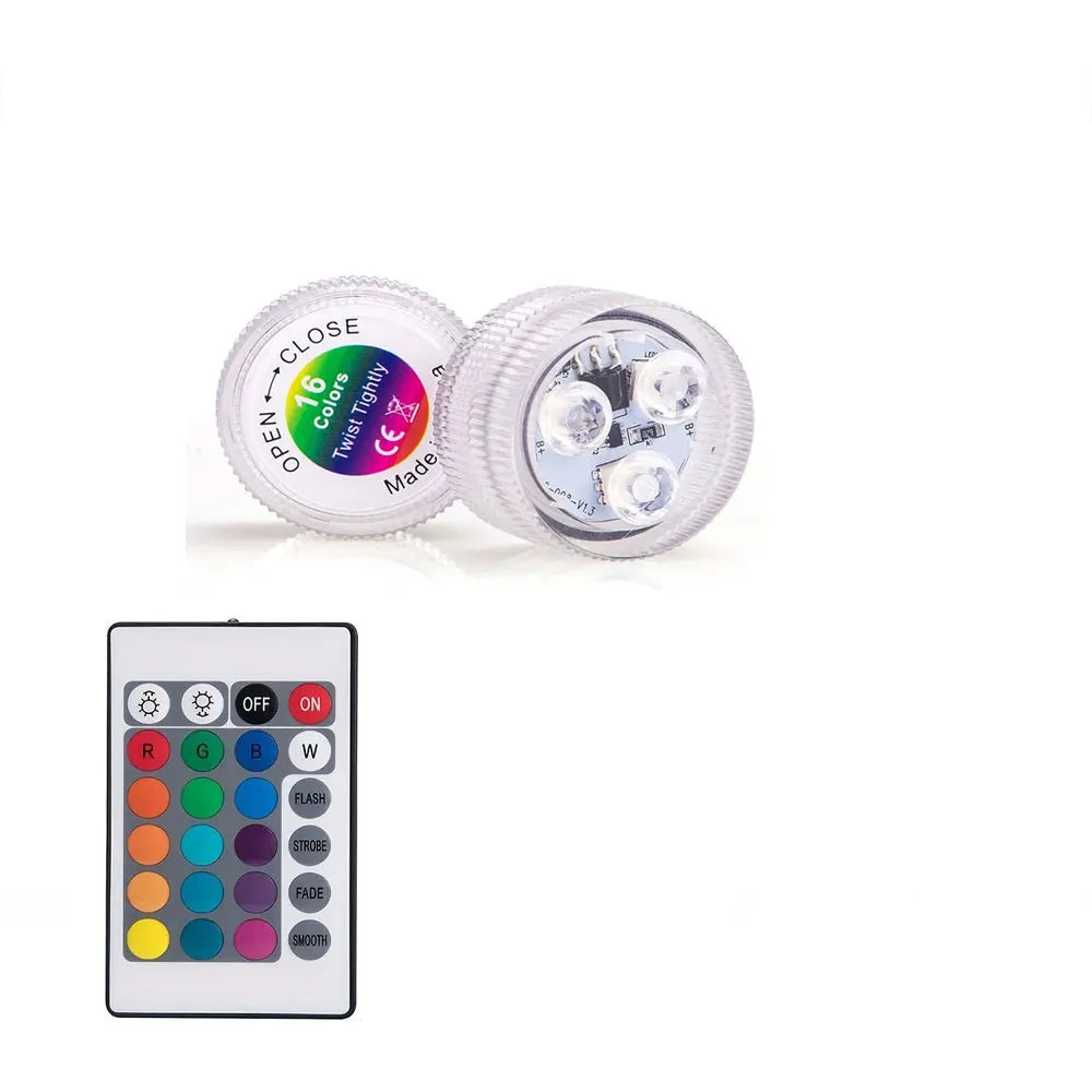 Mini LED Tea Lights with Remote Decorative Submersible Lamps