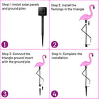 Flamingo Solar Garden Light Waterproof LED Stake