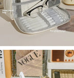 Cute Canvas Pencil Case Large Opening Student Stationery Bag