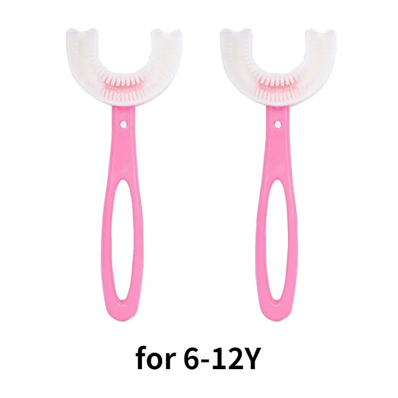 Baby 360° U Shape Toothbrush Soft Silicone Kids Teeth Brush