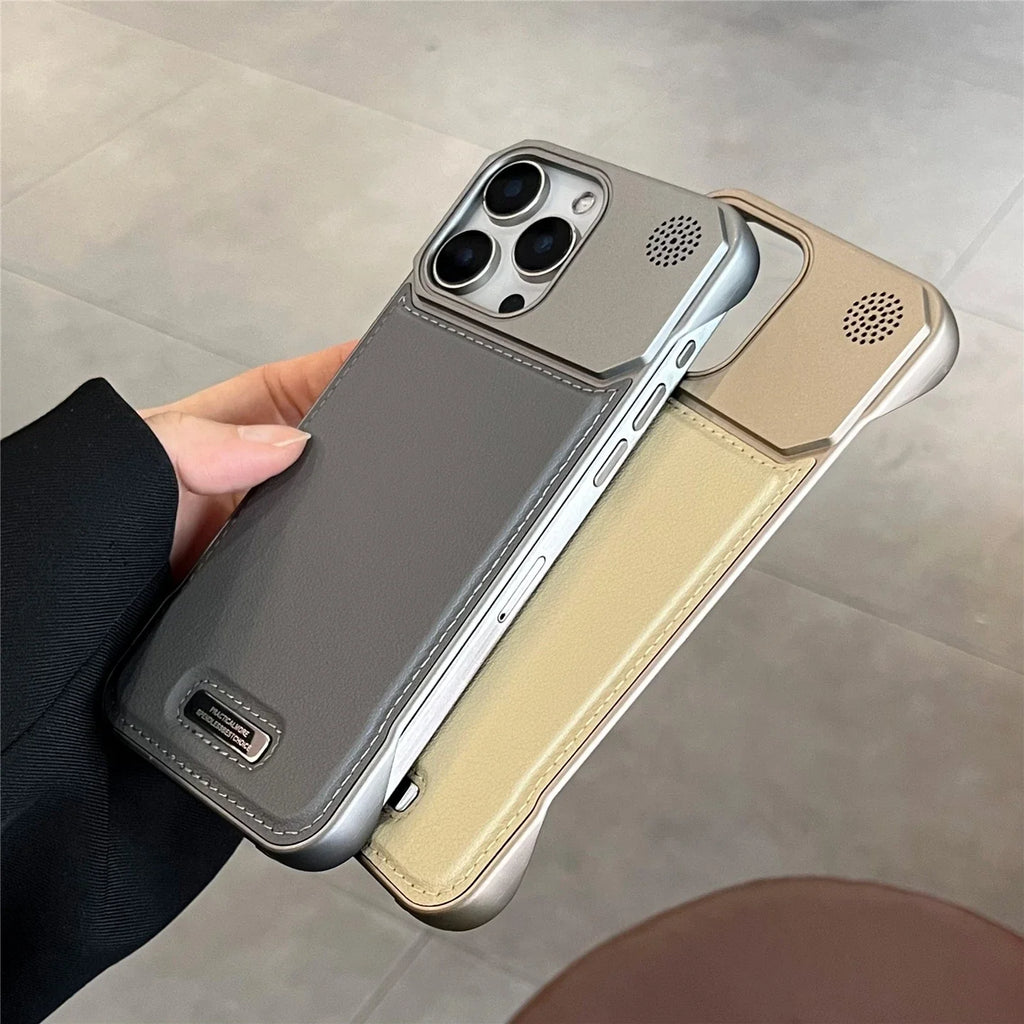 Business Leather MagSafe Case for iPhone 11 12 13 14 15 16 17 Pro Max