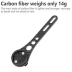 14g Carbon Fiber Bike Computer Mount GPS Speedometer GoPro Holder