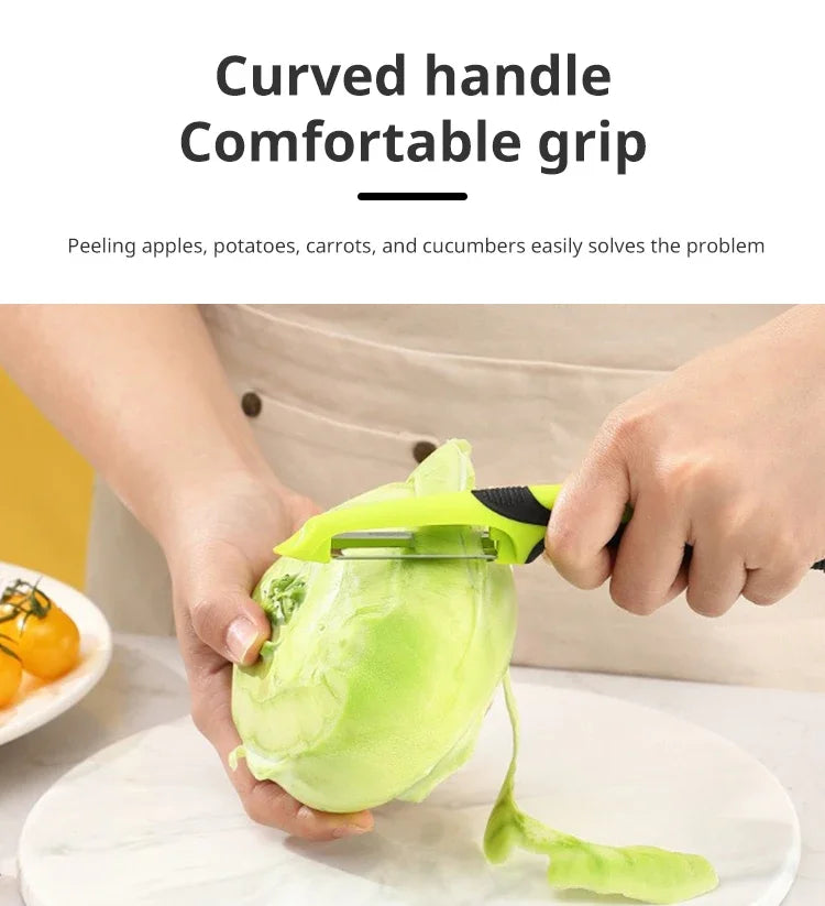 Stainless Steel Vegetable Peeler Anti Slip Handle Fruit & Potato Scraper