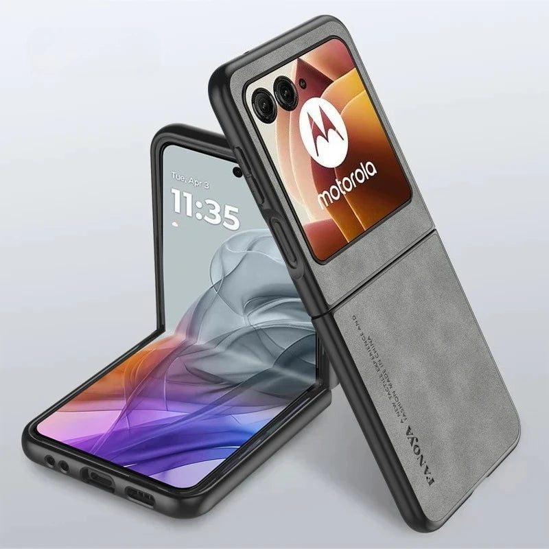 PU Leather Matte Case for Motorola Razr 70 60  50 & 40 Ultra