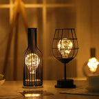 Iron Wire Cage LED Night Light for Bedroom & Living Room