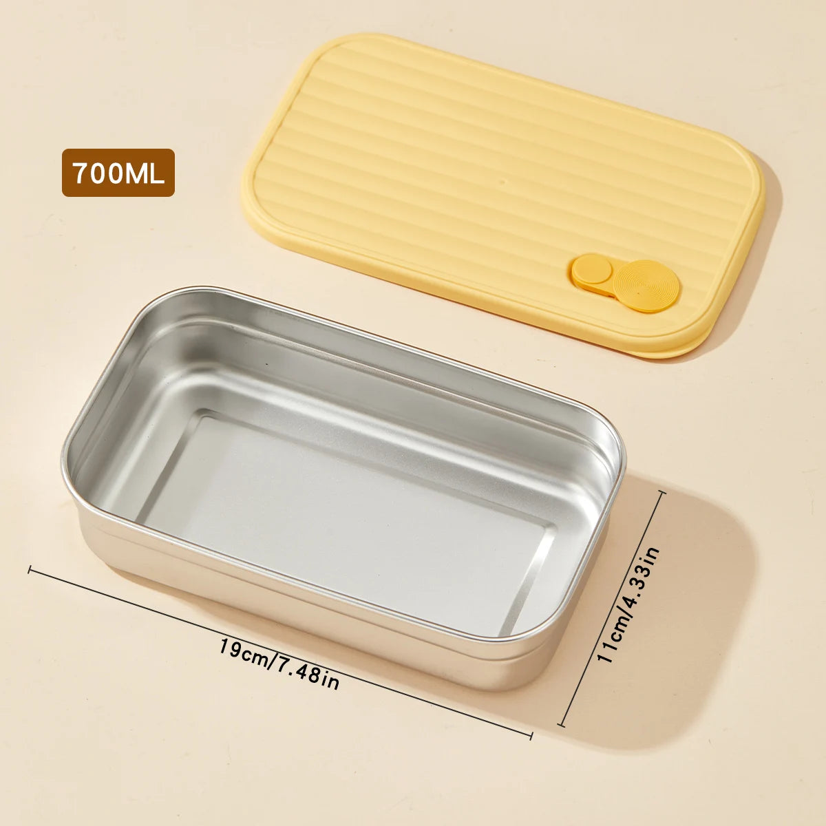 WORTHBUY 304 Stainless Steel Lunch Box Leakproof Stackable Food Container