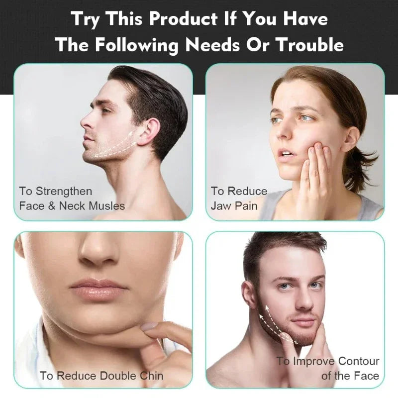 Jaw Exerciser Neck Toning Jawline Double Chin Reducer Face Lift