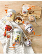 Oatmeal Yogurt Lunch Box Set Sealed Breakfast Bento Container with Fork