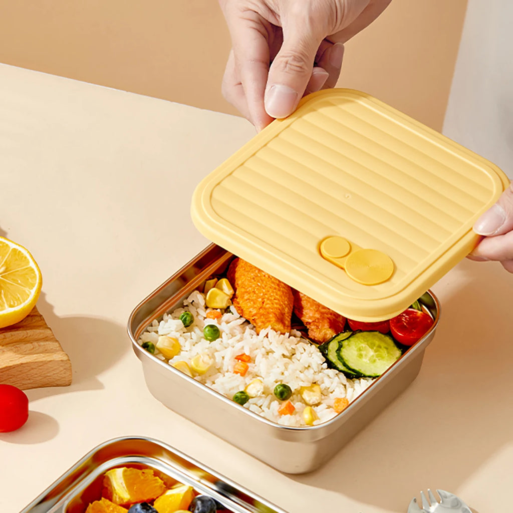 WORTHBUY 304 Stainless Steel Lunch Box Leakproof Stackable Food Container
