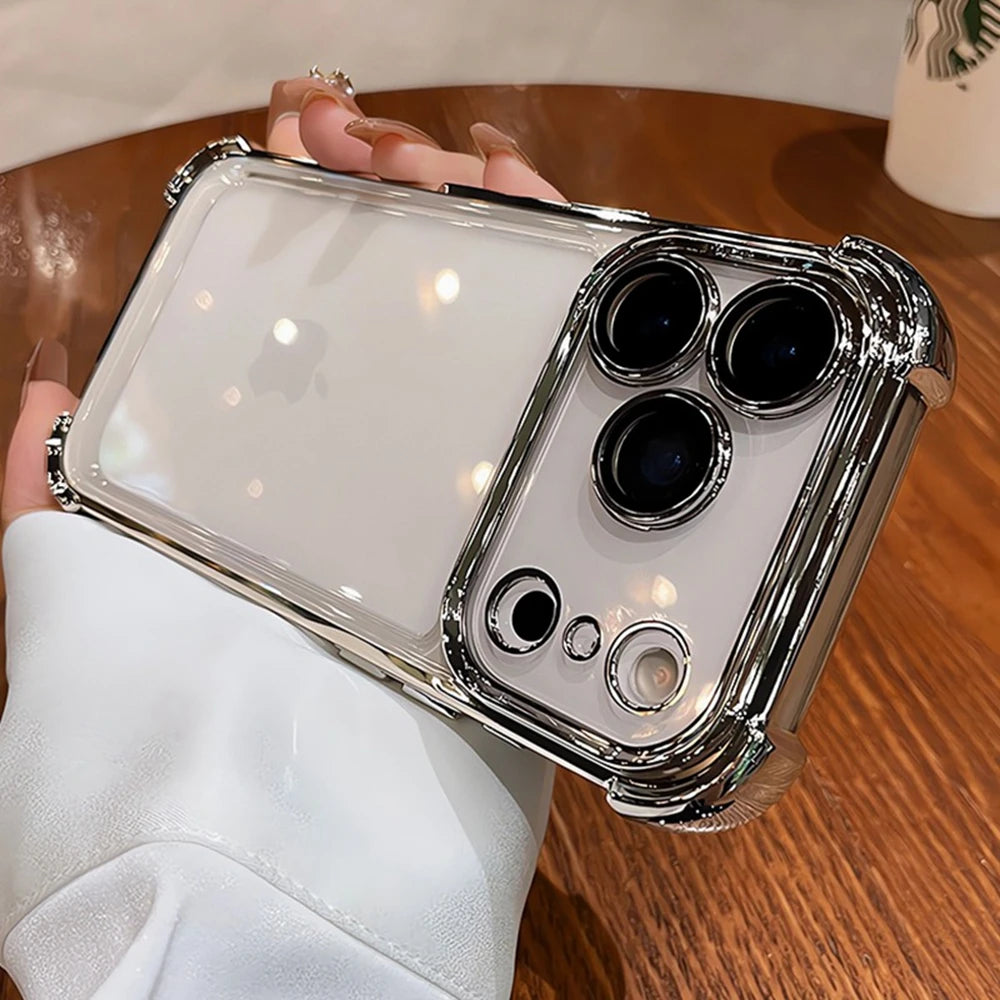 Shockproof iPhone Case | Electroplated Cover with Camera Protection