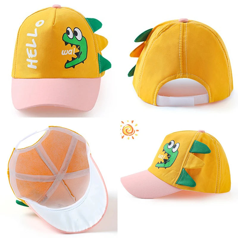 Cute Dinosaur Baby Bucket Hat UK Kids Sun Cap Boys & Girls