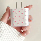 Transparent Pink Love Charger Case for iPhone 18W/20W