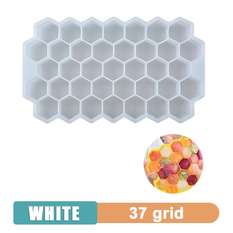 Large Silicone Ice Cube Tray Jumbo Square Ice Maker Mold (4/6/8/15 Grid)