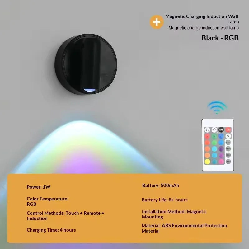Magnetic Rechargeable LED Wall Light Wireless Lamp