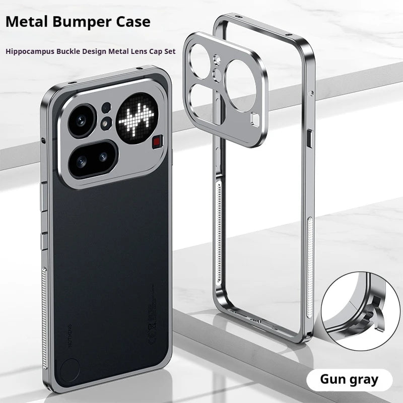 Aluminum Metal Bumper Case for Nothing Phone 4A Pro 3A Pro Lite