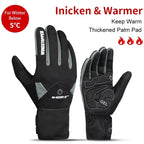 Winter Cycling Gloves Waterproof Touchscreen Fleece Thermal Bike