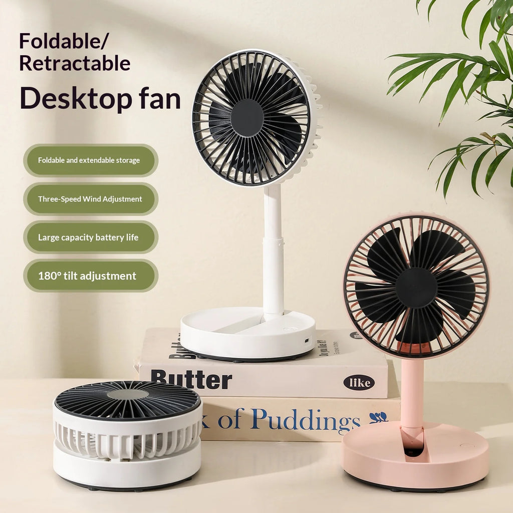 5-Inch Foldable USB Mini Fan UK Portable Desktop Cooling Fan