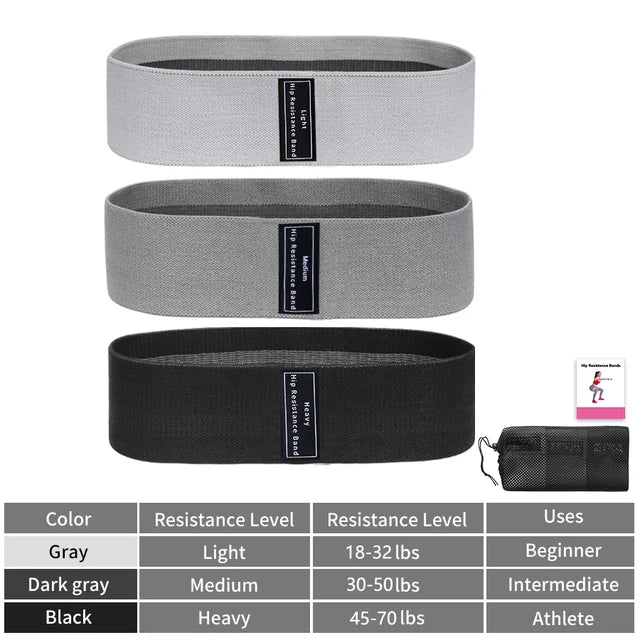 Fabric Resistance Bands Hip Booty Glute Loop for Squat & Yoga