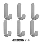 J-Shaped Adhesive Wall Hook No-Drill Coat & Kitchen Hook