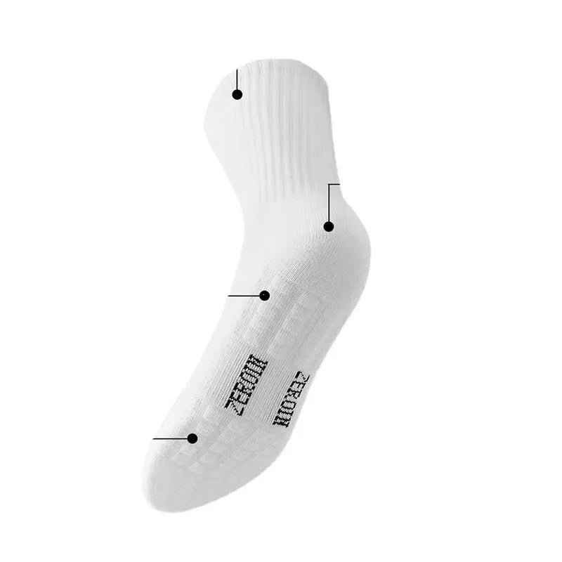 Mens Thick Cotton Towel Bottom Sport Socks Basketball Winter Warm Crew