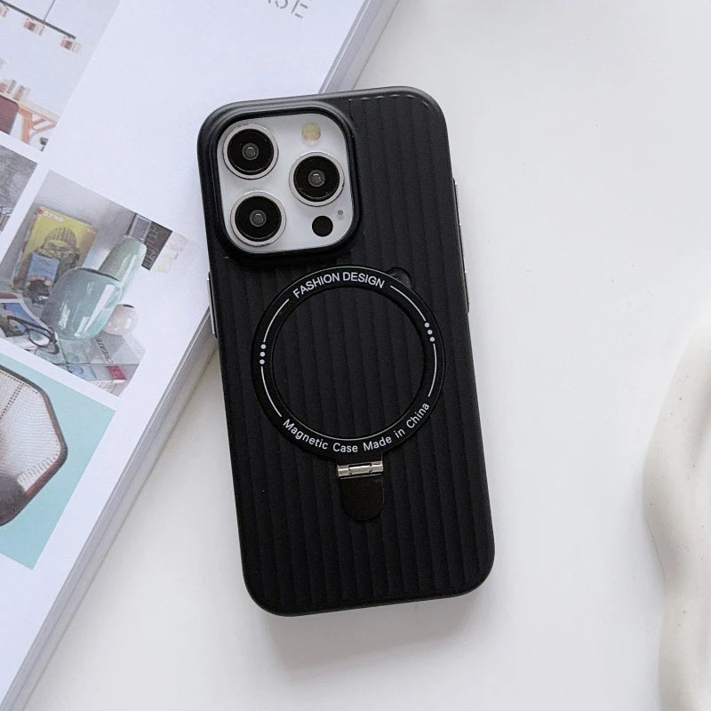 MagSafe Corrugated PC Case for iPhone 17 16 15 14 13 12  Pro Max