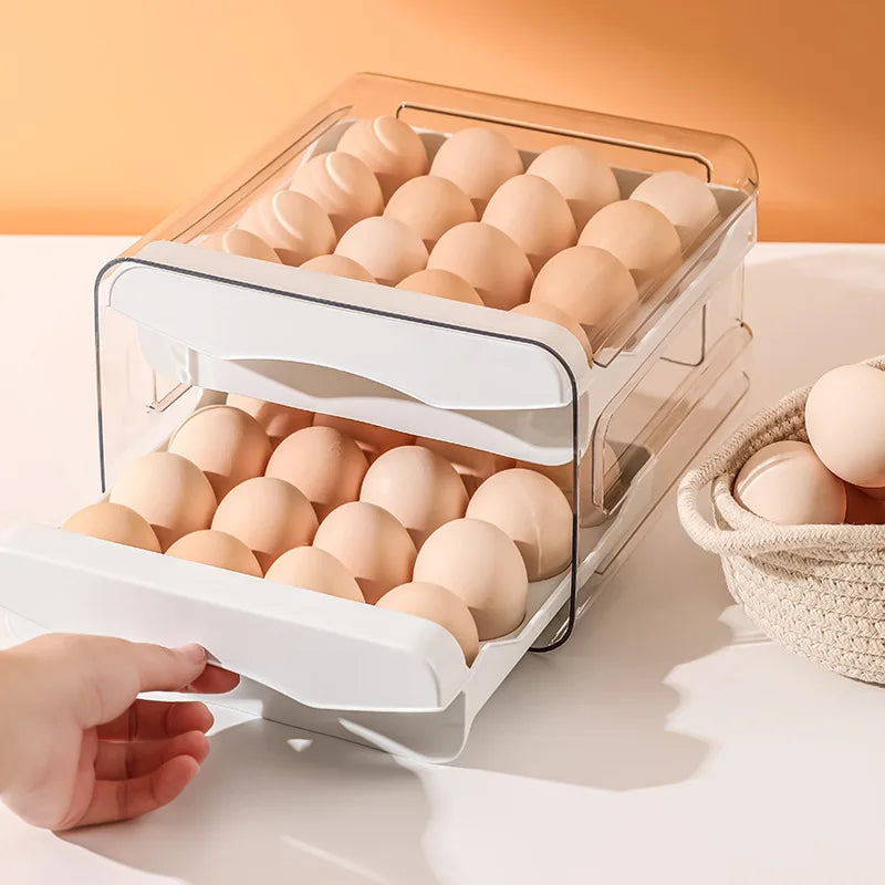 Automatic Rolling Egg Dispenser Fridge Holder