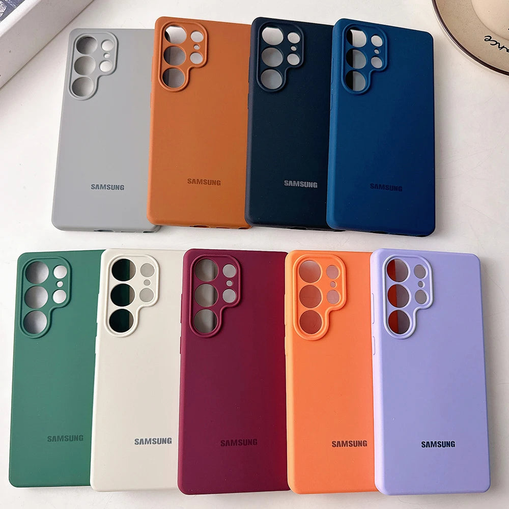 Liquid Silicone Case for Samsung Galaxy S22 S23 S24 S25 S26 Ultra