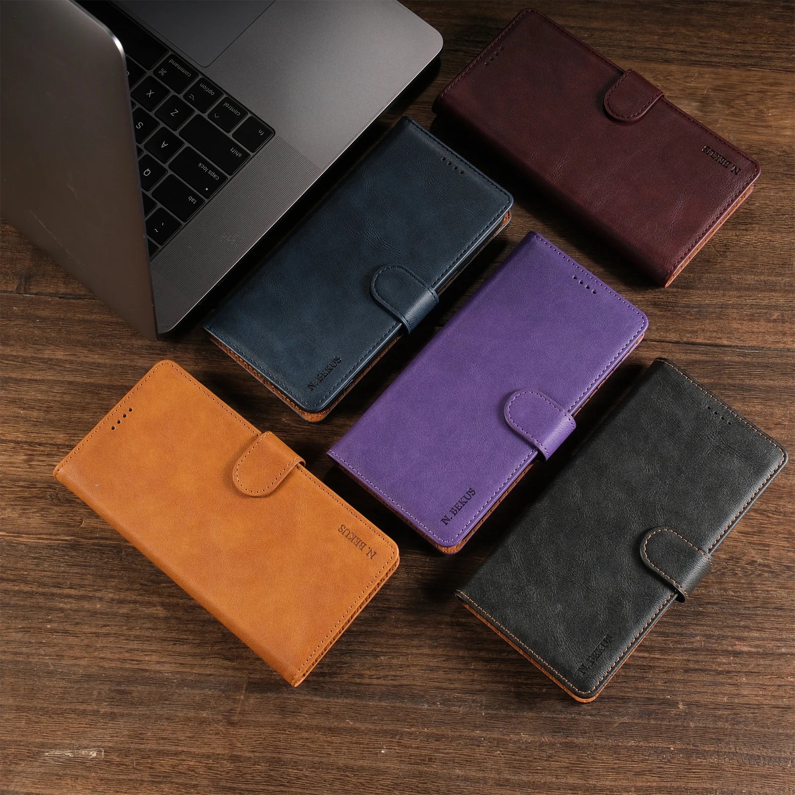 Business Leather Wallet Case for Samsung Galaxy S22 S23 S24 S25 S26