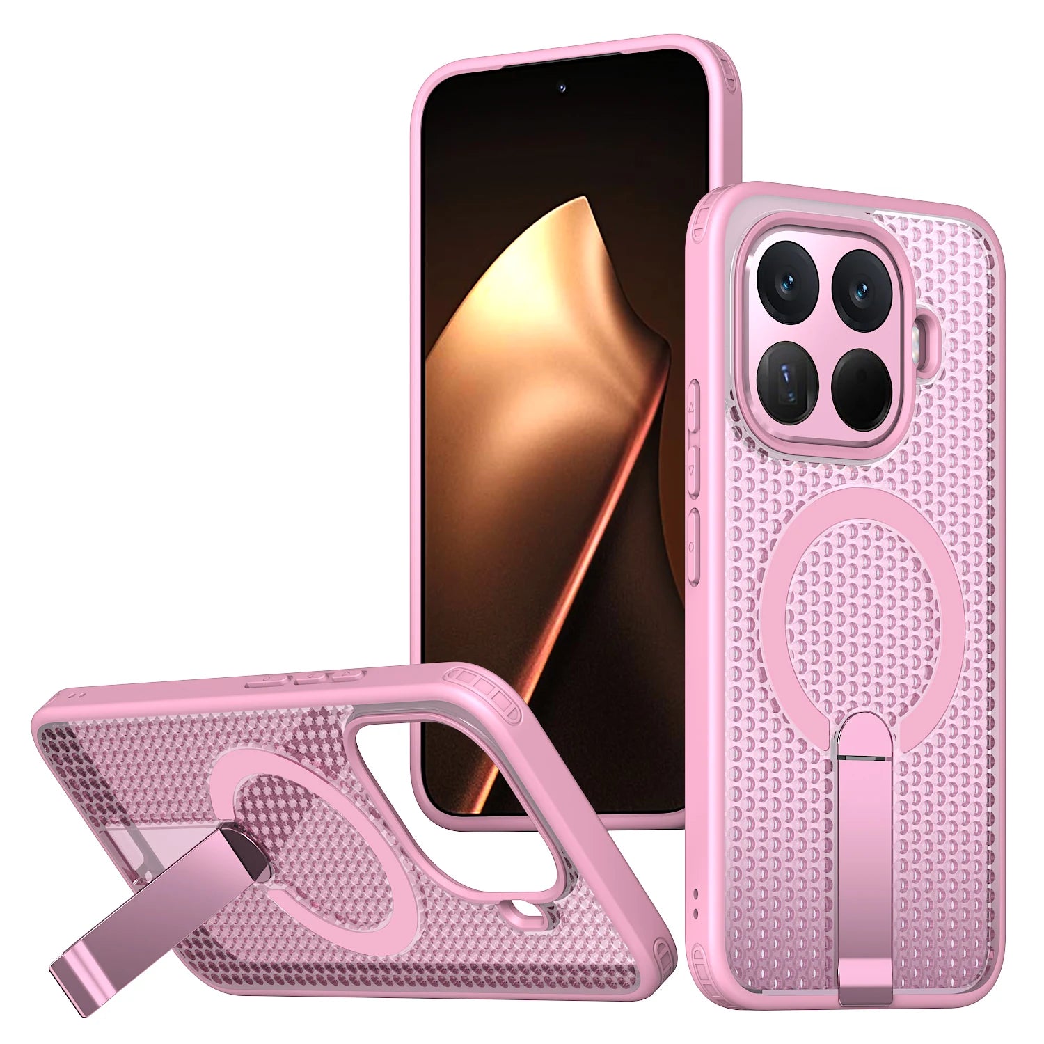 MagSafe Cooling Stand Case for Xiaomi 14T 15T 17T Poco X7 Pro Cover
