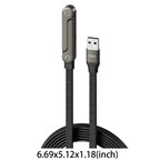 240W/65W Foldable Bracket Data Cable with Braided Cable Fast Charging Cord for iPhone 17