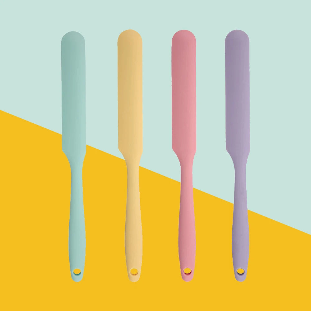 Food Grade Silicone Cake Scraper Heat Resistant Long Baking Spatula Tool