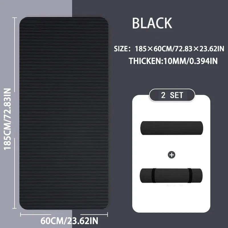 15 20mm Thick NBR Yoga Mat Non Slip Gym Fitness Camping Mat