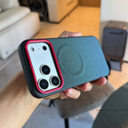 iPhone 18 Pro Max Case – Magnetic Matte Leather Shockproof Cover