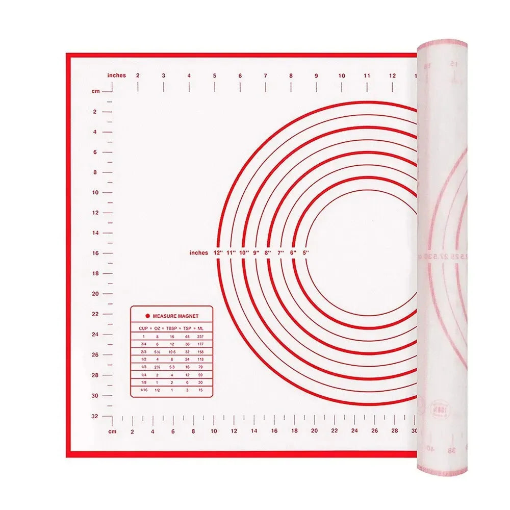 UNTIOR Silicone Baking Mat Non-Stick Dough Kneading & Pizza Rolling Pad Secondary image
